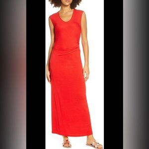 Fraiche by J Ruched Jersey Maxi‎ Dress Sz. S